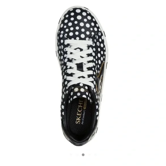Skechers NIB - Eden Dots Galore Black and White Polka Dot Sneakers - Picture 3 of 11
